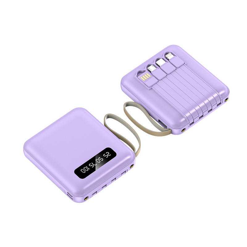 IEC Certified Mini Power bank 20000mAh with Multiple Cables Powerbank and LED torchlight