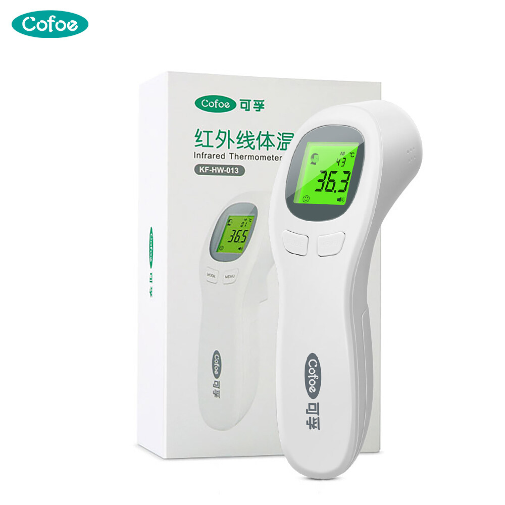 Cofoe 2 in 1 Infrared Thermal Sensor Forehead Non-contact Thermometer Scan Handle Temperature Gauge Scanner Digital Termometer Original Body / Object / Kitchen / Food Temperature Tester Meter for Baby