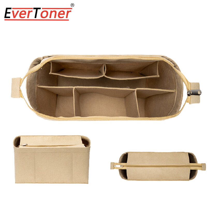 EverToner Women Large Small Felt Insert Bag Organizer for BOOK TOTE Makeup Handbag Organizer Travel Inner Purse Portable Cosmetic Inside Bags