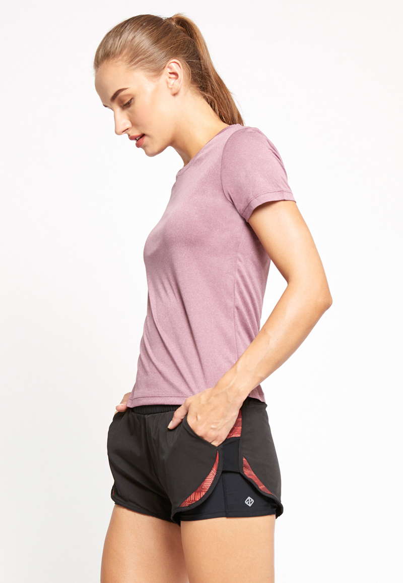 FUNFIT On The Move Tee (Heather Grey | Heather Purple | Mint Green)