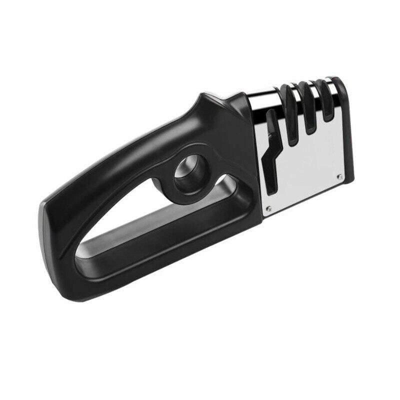 ?Free gift?New Handheld Non-Slip Four-In-One Multi-Function Quick Sharpener Home Kitchen Utensils Kitchen Knife Scissors Sharpener