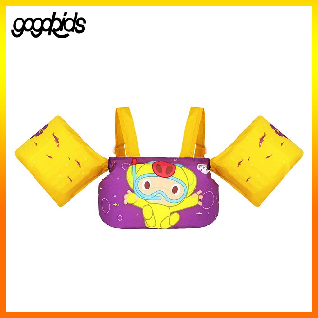 Kids Swim Vest Float Armbands Toddler Boys Girls Swimming Trainer Jacket for 2-6 Years Old