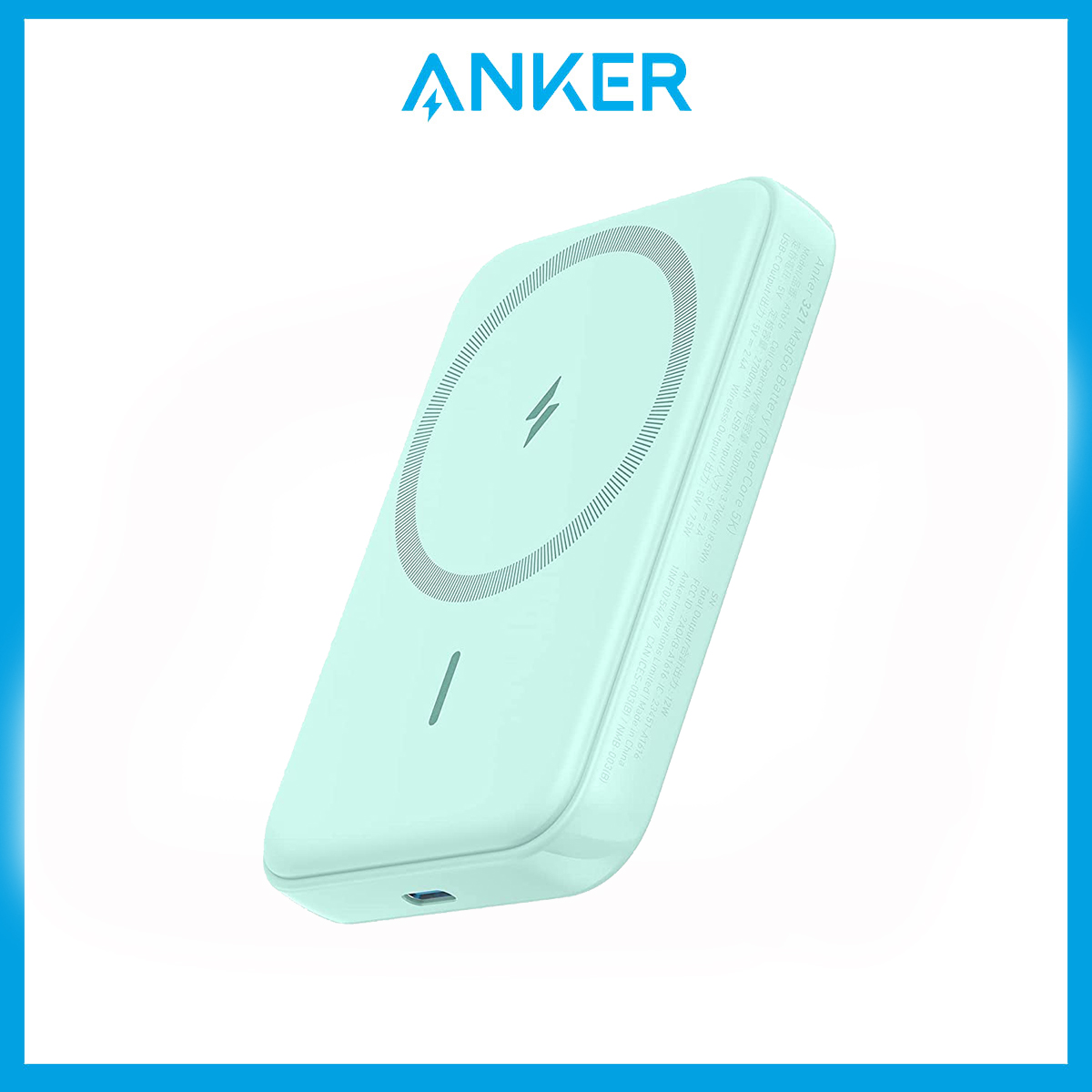 Anker Powerbank 321 MagGo Battery Powerbank 5000mAh Magsafe Magnetic Wireless Portable Charger Power Bank iPhone Charger For iPhone 15/14/13/12 (A1616)