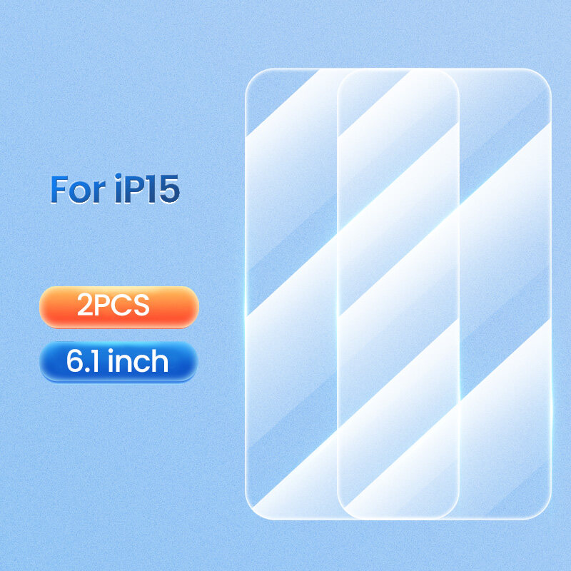 Rocoren 2Pcs Tempered Glass For iPhone 15 Pro Max Protector For iPhone 15 Plus Ultra 2023 Glass Tempered Film Screen Protector