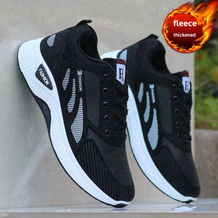 Casual Men's Sneakers KIAPURDEN/Kepden Running Shoes Leather Patchwork Low Top Work Shoes Non-Slip Wear-Resistant Spring Fall Outdoor Shoes