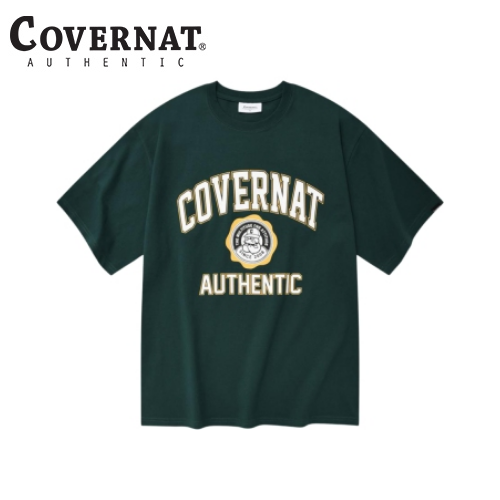 [COVERNAT] Big emblem logo T-shirt