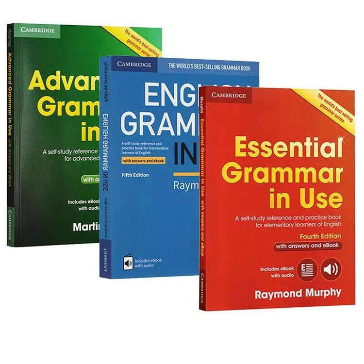 3 books/set] The Fourth Edition Cambridge English Grammar Book 3 Volumes Advanced /Essential/ English Grammar in Use
