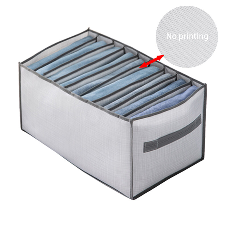 Foldable Underwear Bra Socks Organizer Wardrobe Closet Drawer Divider Jeans Storage Box