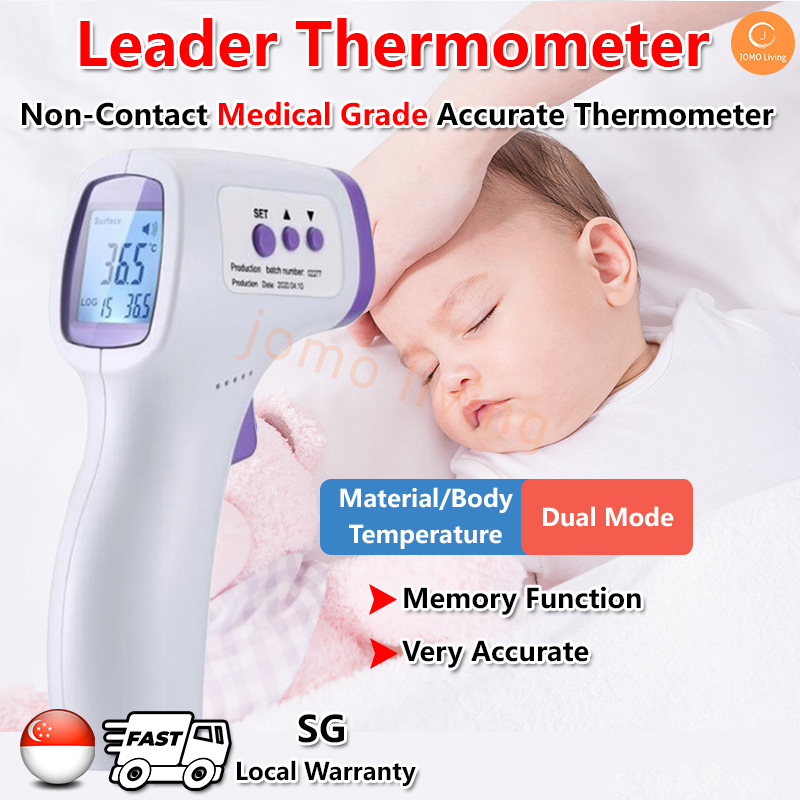 【Local 6 Mths Warranty】Medical Infrared Non-Contact Thermometer Touchless Digital Forehead Thermometer Baby Thermometer Five Development Thermometers Temperature Scanner SG Local SG Seller (Yobekan/F