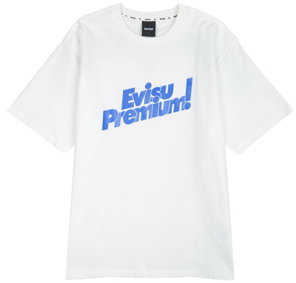[EVISU KOREA] 100％ Authentic Big Hills Loose Fit Short Sleeve T-shirt