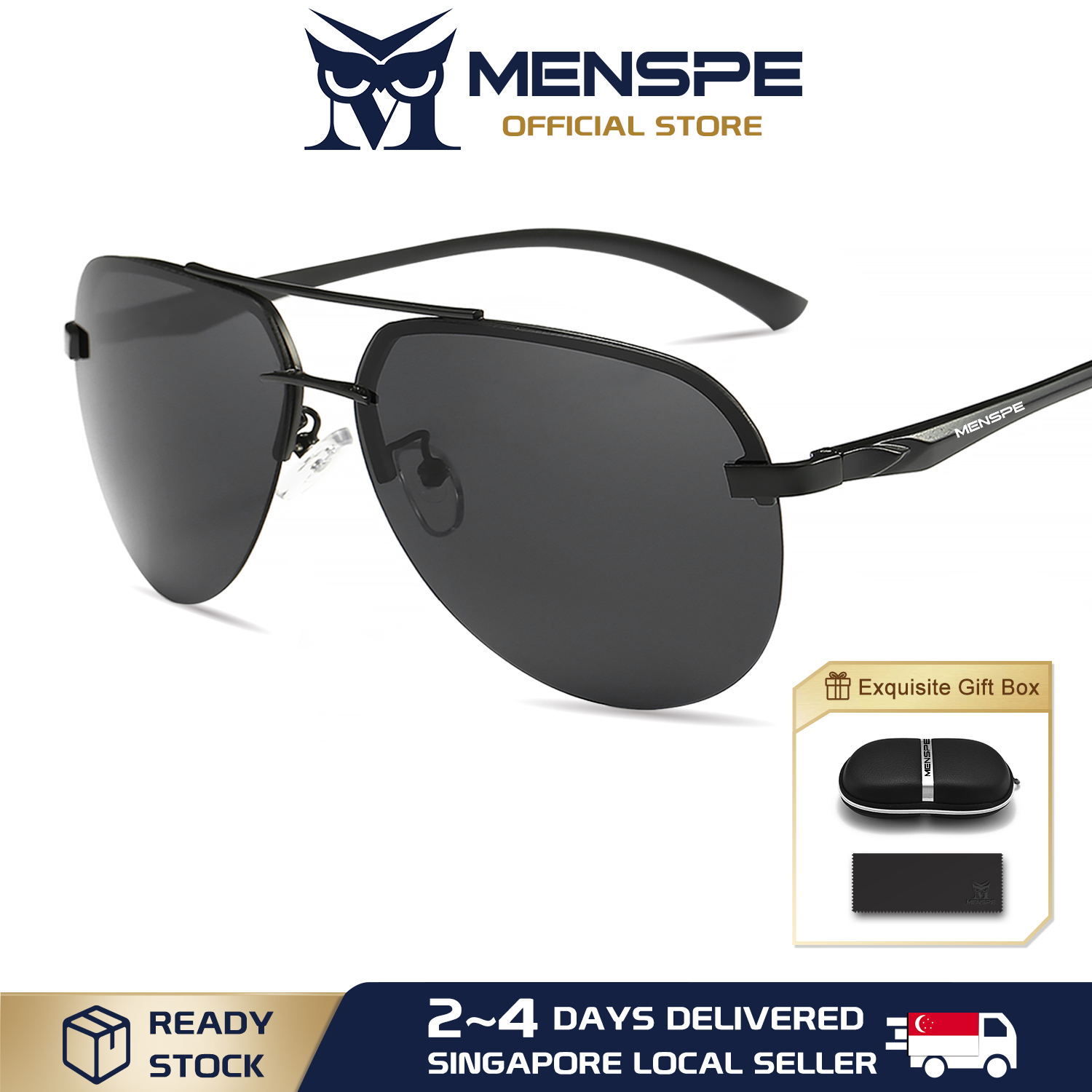 MENSPE Sunglasses Driver Driving Mirror Polarized Glasses Sunglasses Men And Women Tide Glasses Brand Goggles Square Sunglasses Retro Anti Glare Driving Sun Glasses UV400