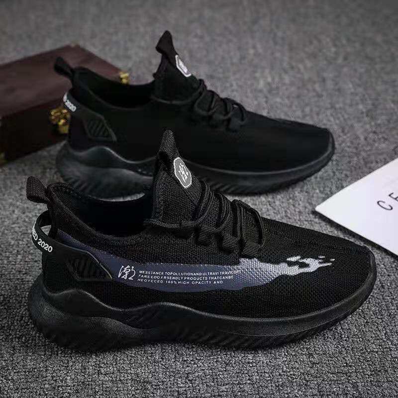 Men's High-Top Running Shoes Work Martin Boots Autumn 2024 New Casual Sports Increase Height Rubber Outsole Mesh Lining