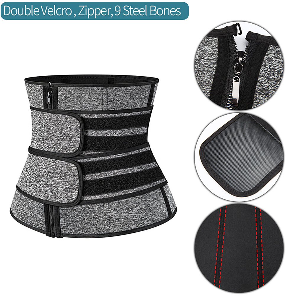 [CINDIRY] Waist Trainer Cincher Neoprene Shapewear Women Slimming Strap Belly Shaper Tummy Control Workout Trimmer Belt Corset