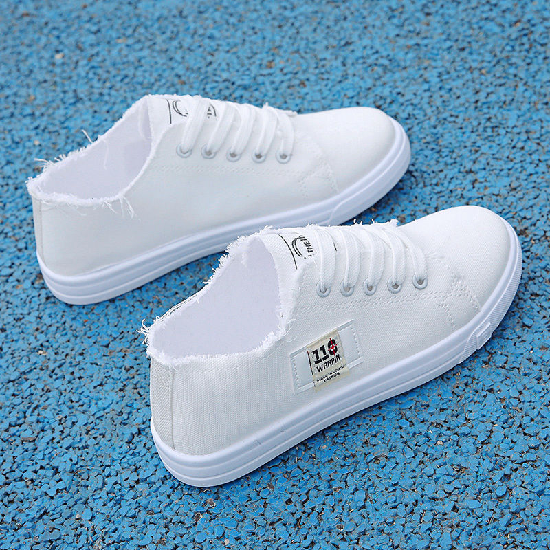 Women Fashion Casual Shoes Korean Style 2022 New Summer Street Breathable College Thin Canvas Flat Comfortable Female Trendy Lady Shoes