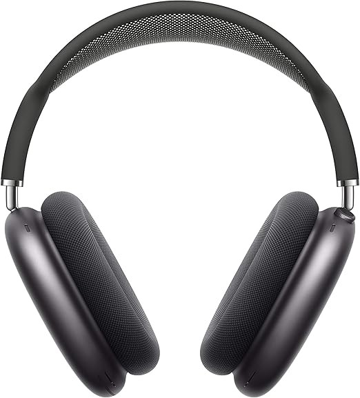 Apple AirPods Max Wireless On-Ear Headphones with Active Noise Cancellation, Transparency Mode, Personalized Spatial Audio, Dolby Atmos, Bluetooth Headphones for iPhone â Space Gray