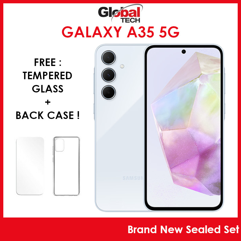 Samsung Galaxy A35 5G 256GB Rom + 8GB Ram (FREE : TEMPERED GLASS + BACK CASE)