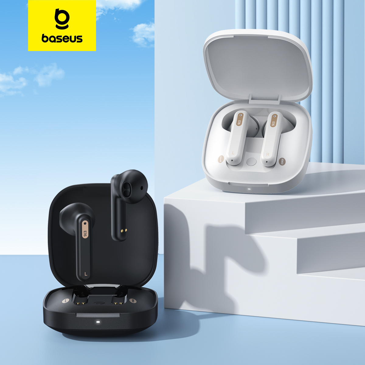 Baseus E16 Ture Wireless Earbuds TWS 5.3 Bluetooth Earphone with IPX4 Waterproof 30h Music Time
