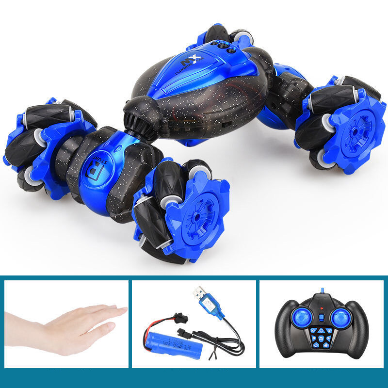 RC Car RC Truck RC Stunt Car 4WD 2.4G Twist Car Remote Control Gesture Sensor Toy Car 360 Degree Flip Double Sided Twisting Off-Road Vehicle for Kids
