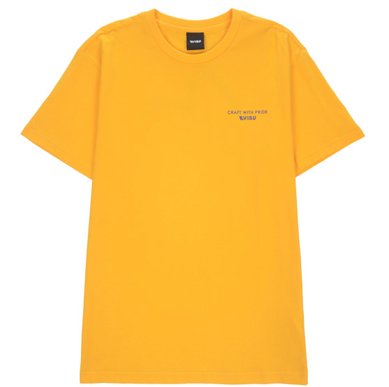 [EVISU KOREA] Loose fit Backboard Hills Logo Print Round Casual Men Women Tee Couple Tops Cotton Street Style Korean Style