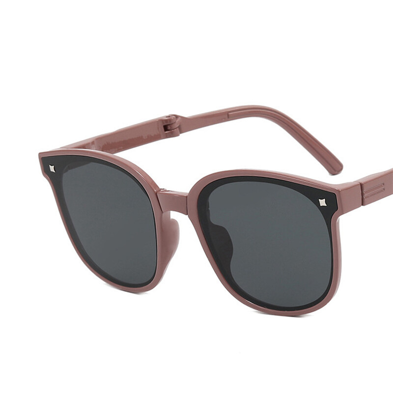 MJartoria Fashion Folding Sunglasses Girls and Boys Outdoor Travel Portable Sunshade Glasses Radiation Protection Sun Protection