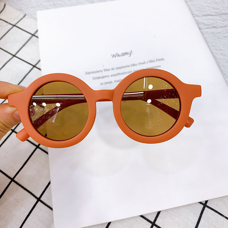 Retro Kids Sunglasses Uv400 Beach Uv Protection Baby Girl Boy Sunglasses Round Frame Outdoor Children Glasses Kids Accessories