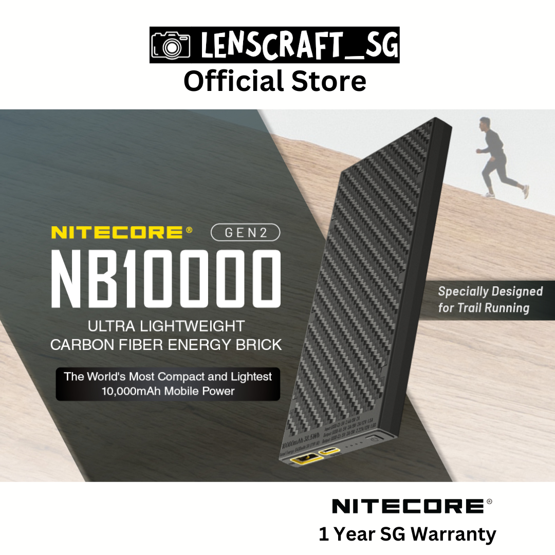 Nitecore NB10000 Gen 2 (USB-A+USB-C) / Gen 3 (USB-C x 2) Quick-Charge Dual Port 10000mAh Power Bank Powerbank