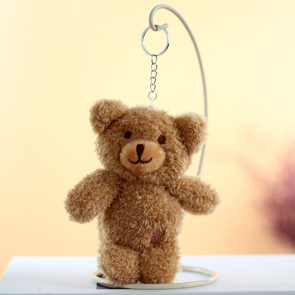 UYINGME DIY Trinket Car Keychain Bag Accessories Ornaments Plush Rabbit Keyring Stuffed Animal Toys Keychain Pendant Bear Plush Toy Rabbit Stuffed Plush Toy Bear Plush Keychain Backpack Pendant