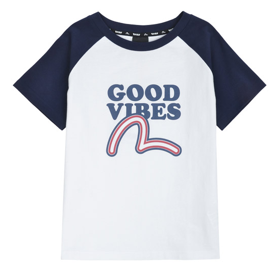 [EVISU KOREA] 100％ Authentic Slim Fit Naglan T-shirt