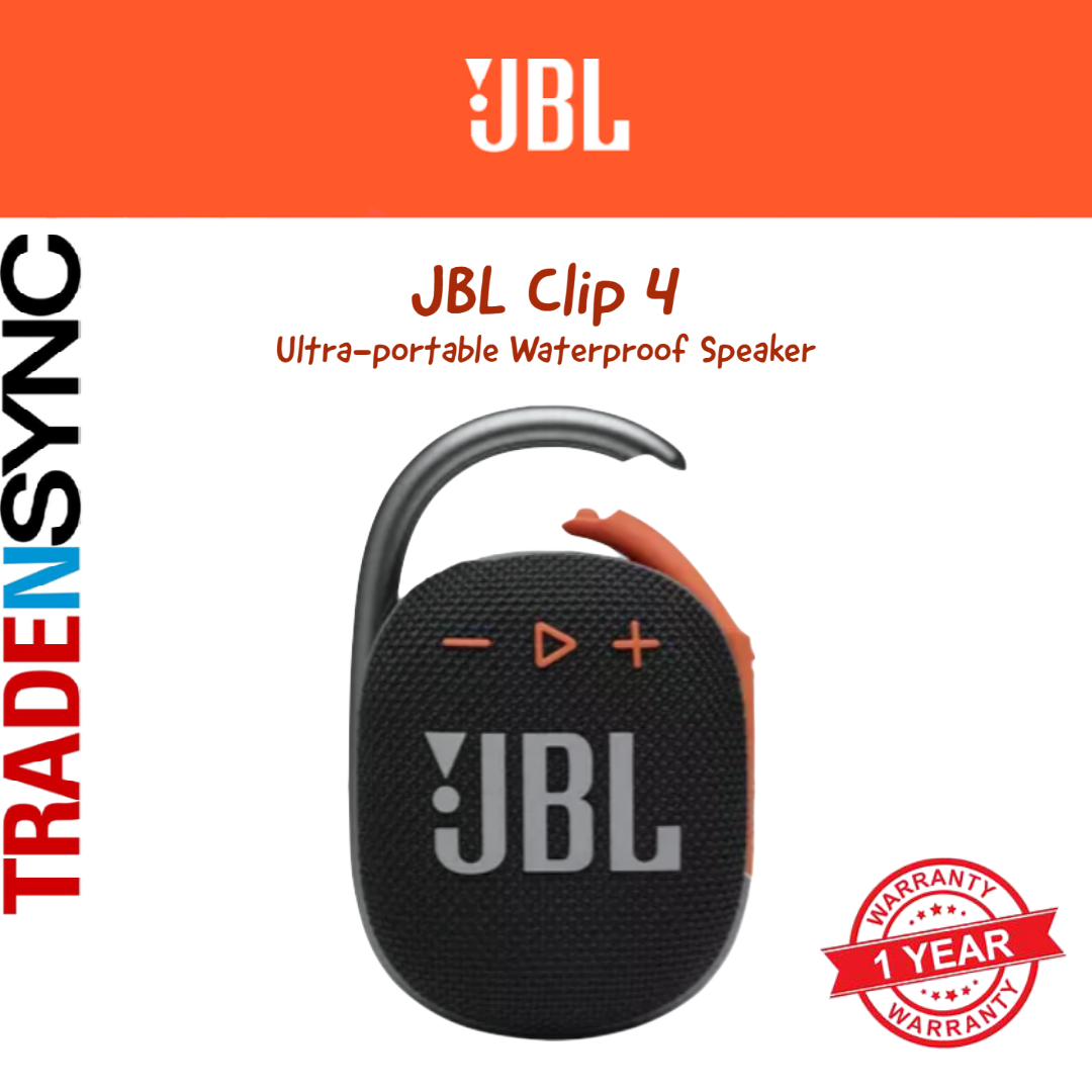 JBL Clip 4 Ultra-portable Waterproof Speaker | Wireless Bluetooth Speaker | 1Yr JBL Warranty