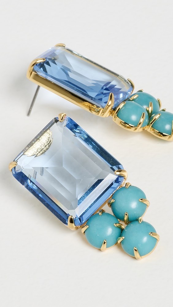 Crystal Berry Button Earrings