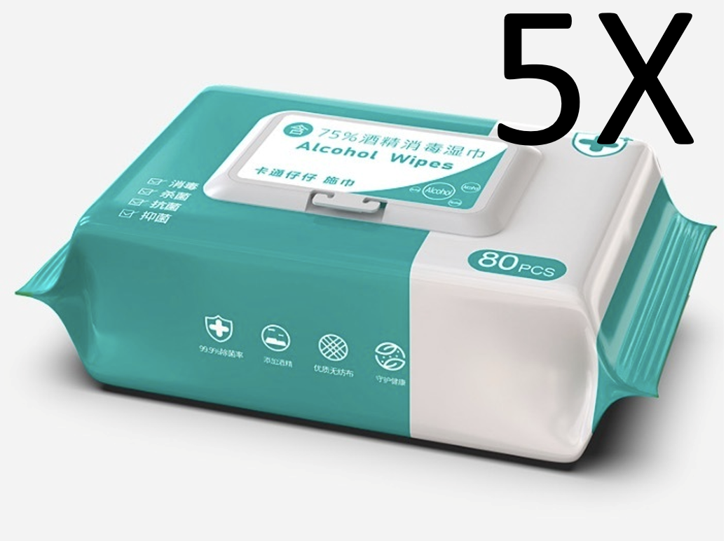 75% Alcohol Wipes Wipes 800 Pieces Antibacterial Sanitizer Hand Sanitizer Cleansing Antiseptic [Local SG Seller]