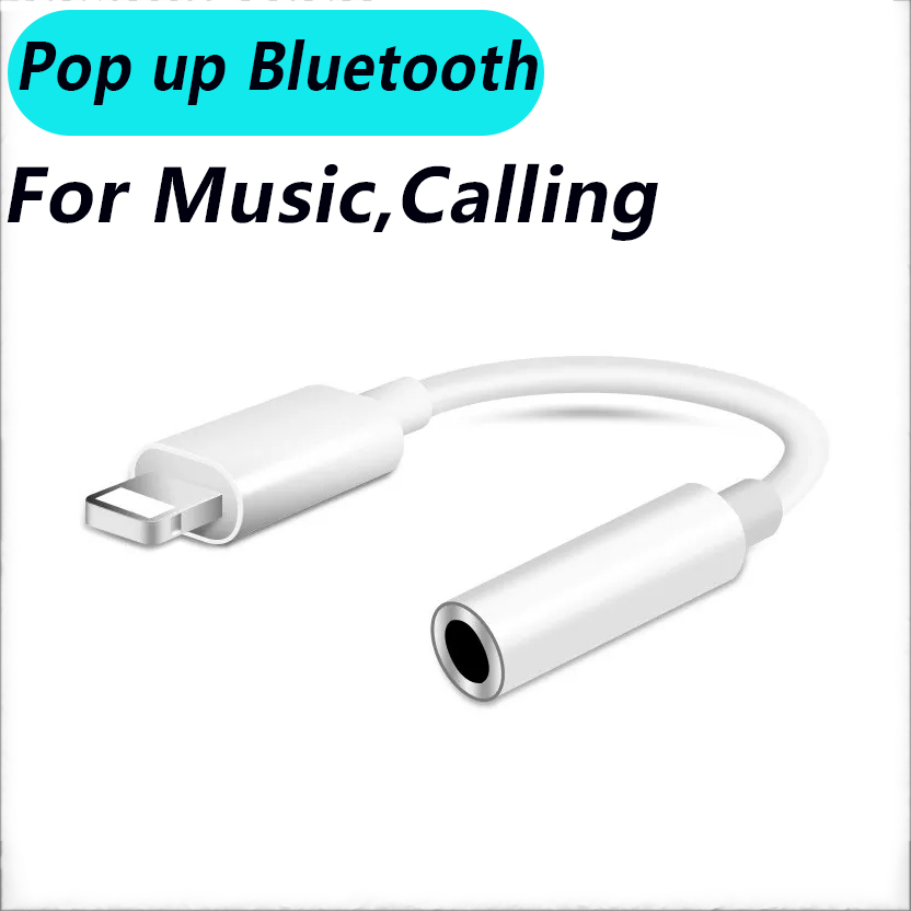 Lightning to 3.5mm Audio Jack AUX Audio Adapter converters compatible for iPhone X 11 12Pro Max iPad Earphone Stereo Cable Converter Music Connector