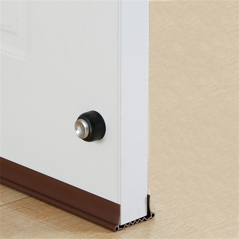 96cm PVC Flexible Door Bottom Sealing Strip Guard Sealer Stopper Weatherstrip Wind Dust Under Door Sealing Blocker Door Weatherstrip