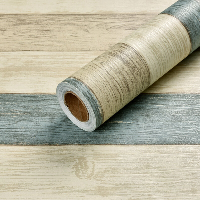 10 M Wood Grain Waterproof Stickers Boeing Film Self-Adhesive Wallpaper Wardrobe Cabinet Desktop Old Room Door Furniture Renovation
