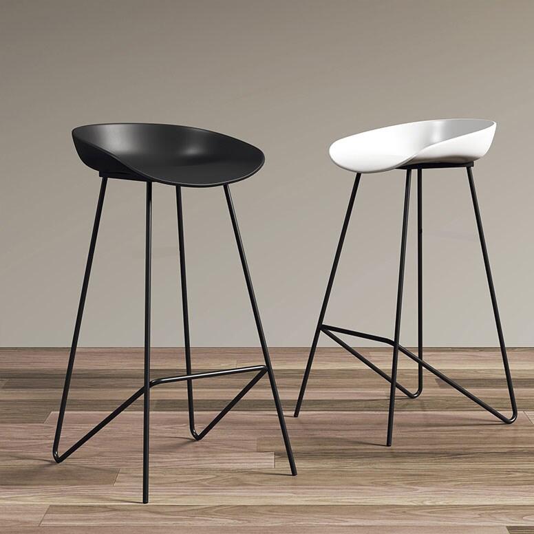 Nordic Light Luxury Simple Bar Chair Creative Fashion Bar Chair Bar Stool Subnet Red Coffee Shop Front Desk High Leg Chair
